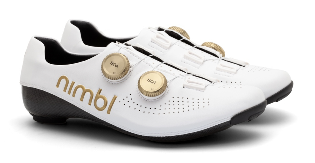 Nimbl Ultimate white-Gold Shoes