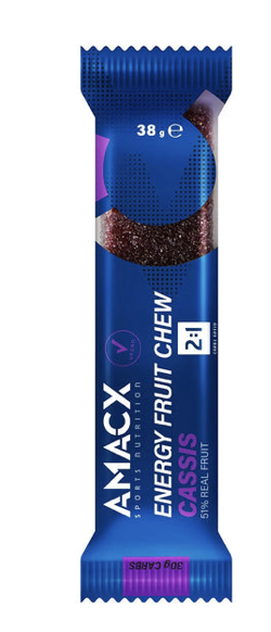 Amacx Energy Fruit Chew 12x38gr Cassis